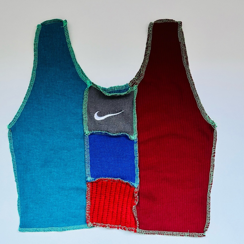 Nike Vintage⚡️Multicolor Patchwork Tank⚡️OS